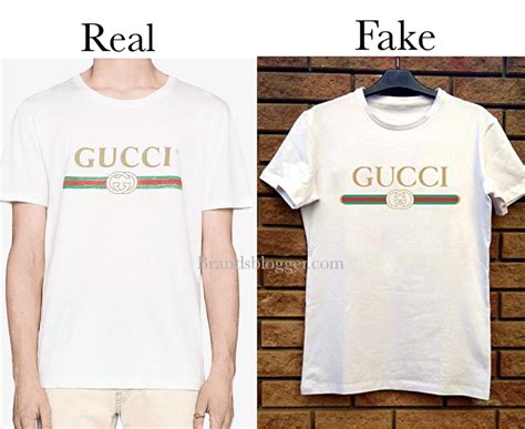 real vs fake gucci logo shirt|gucci logo authentic.